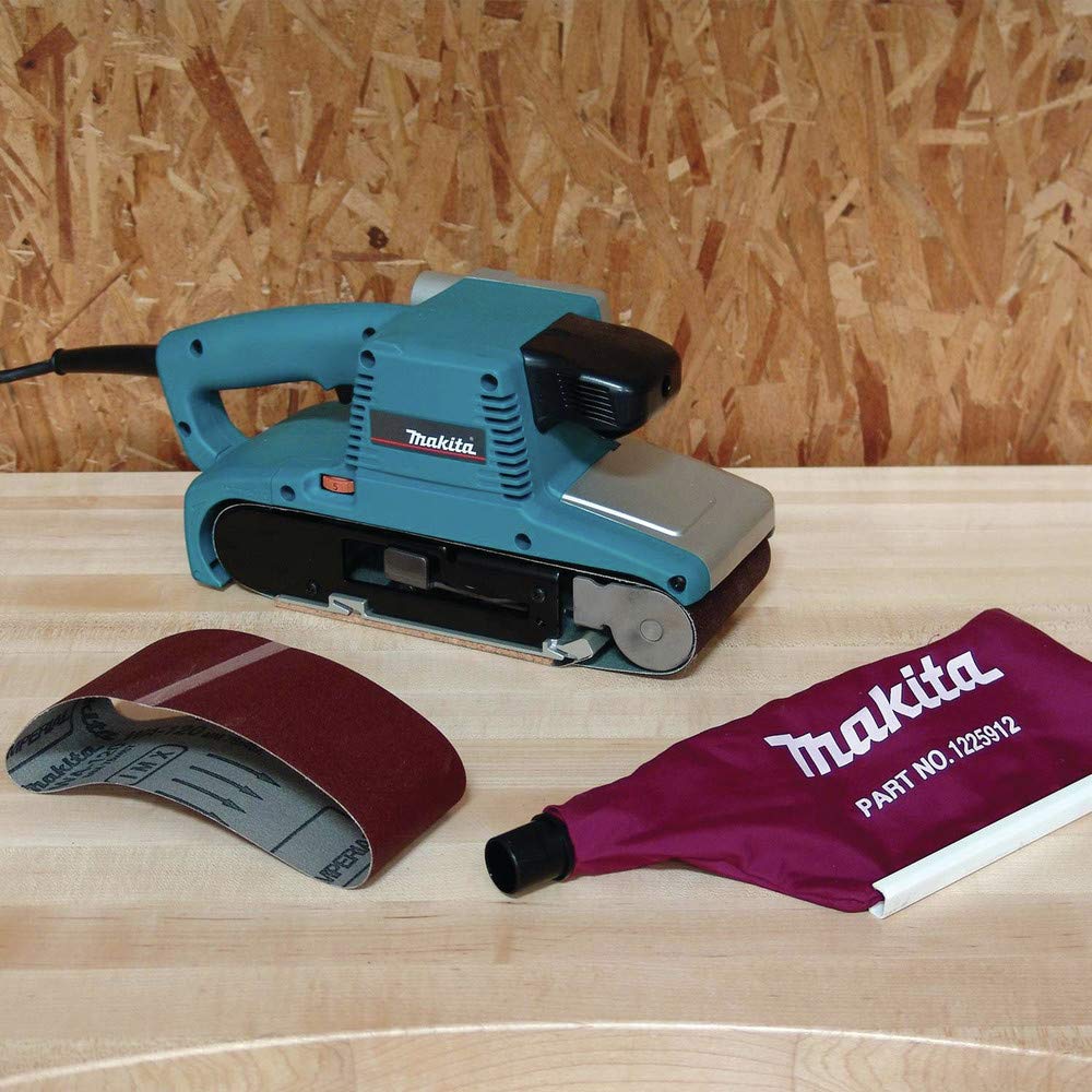 Makita Belt Sander with Dust Collection 9404 Device, 100mm,