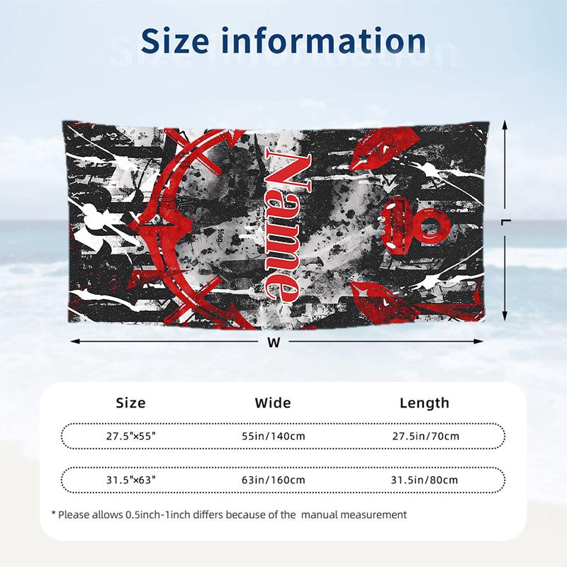 Sport Club Corinthians Paulista Custom Name Printed Beach Towel Personalized Soft Towel For Swimming Beach Travel
