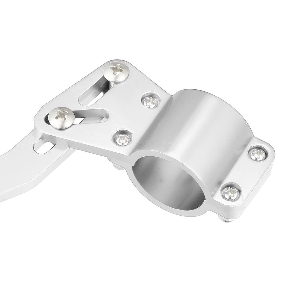 X AUTOHAUX Blunt Car Direction Indicator Extension Steering Wheel Extension Turn Rod Positioning Kit Rod Extension 2pcs Silver Tone