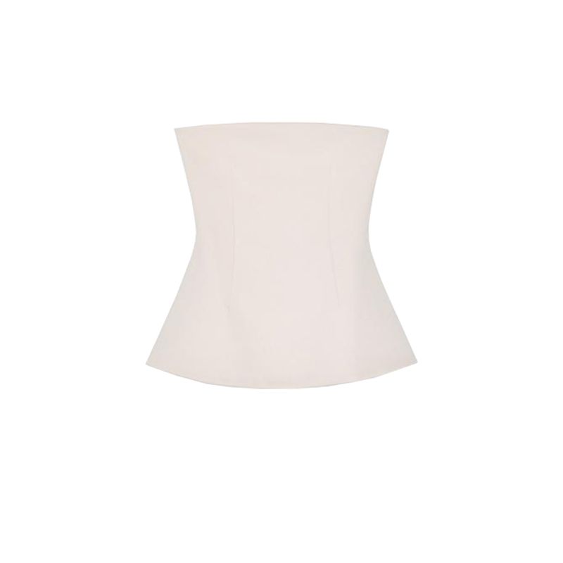 Spring New Women's Clothing French Style Design Slim-Fitting Simple Double-Sided Cloth Tube Top Tops 3641312