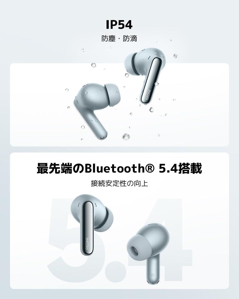 Xiaomi REDMI Buds 8 Pro Pravá bezdrátová sluchátka s potlačením hluku Podpora zvuku Multipoint Až 33 hodin Bluetooth Automatická Kompatibilní s a