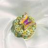 Handcrafted Enamel Butterfly Jewelry Case With Multi Functional Storage Space And Sturdy Metal Structure