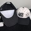 Smiling Face Polka Dots Star Letters Baseball Cap Women Deepen Big Head Circumference Casual Versatile Baseball Cap Men Trend