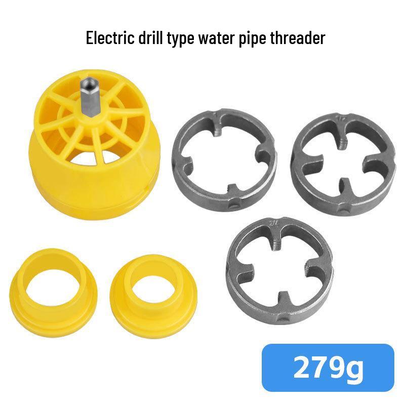 Universal Electric Drill Threading Tool for 4-6 Point PVC Water Pipes