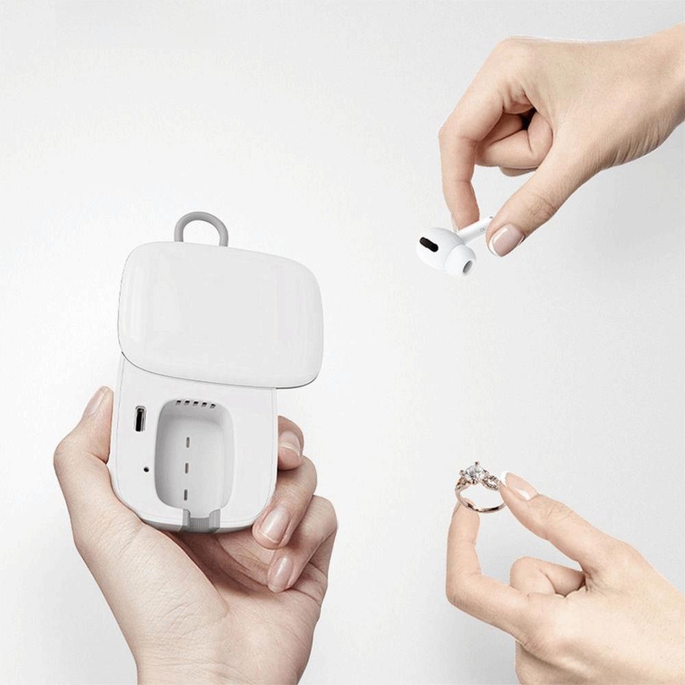 Drying UV Toothbrush Sanitizer with Hanging Rope Travel Toothbrush Covers Holder Earrings