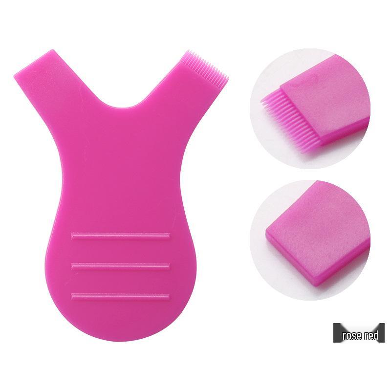 Y-shaped Eyelash Extension Brush, Mini Lash Perm Comb, Portable Eyebrow Brush, False Eyelash Application Tool.