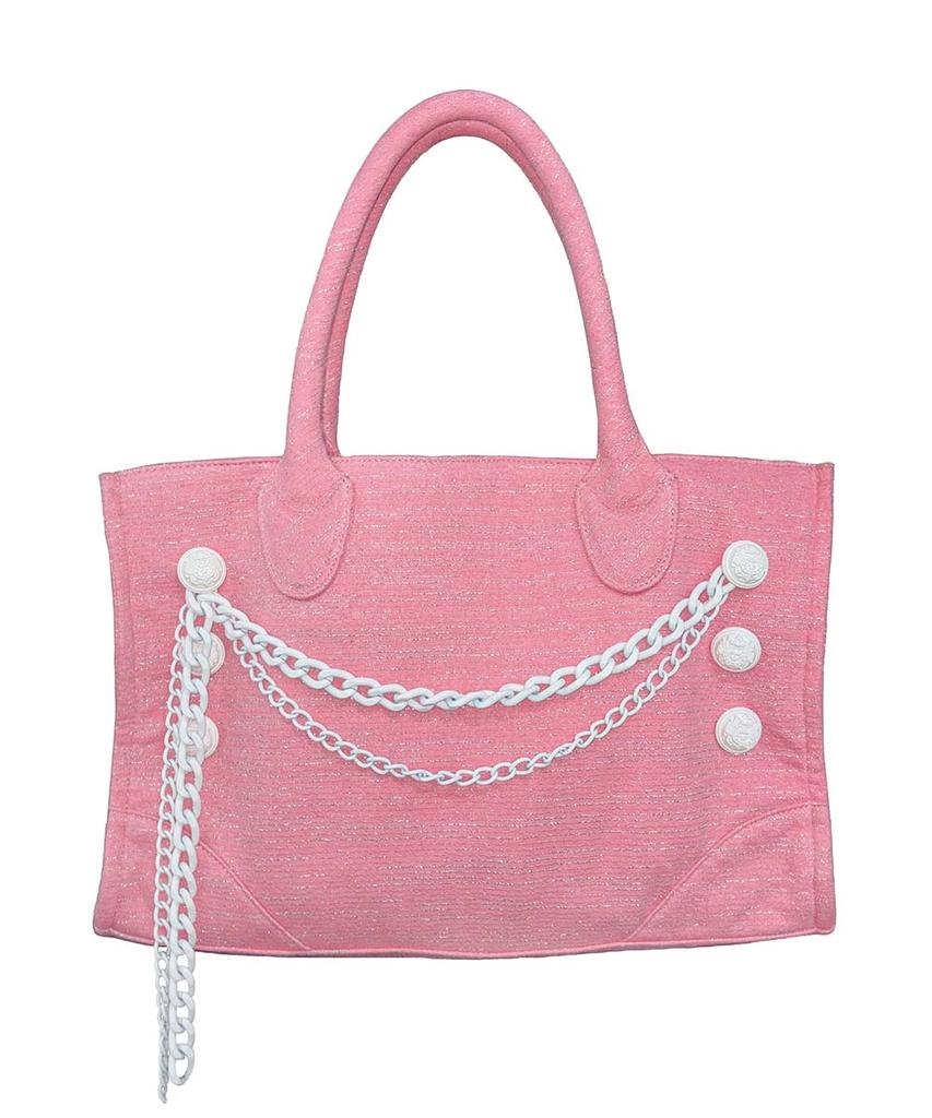 Sculptor Chain Terry Bag Acid Pink