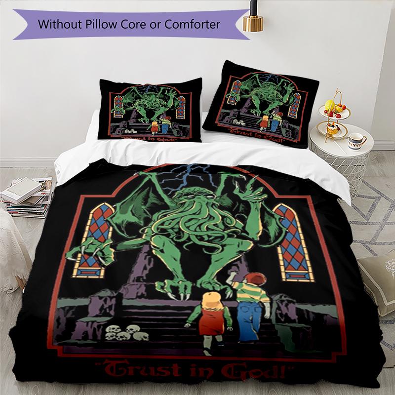 3pcs Steven Rhodes Bedding Set Duvet Cover Closure Includes 1 Duvet Cover & 2 Pillowcases, Soft and Comfortable for All Seasons.