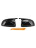 2Pcs Gloss Carbon Fiber Pattern Door Wing Mirror Cover For BMW x3/x4/ix3 18-22