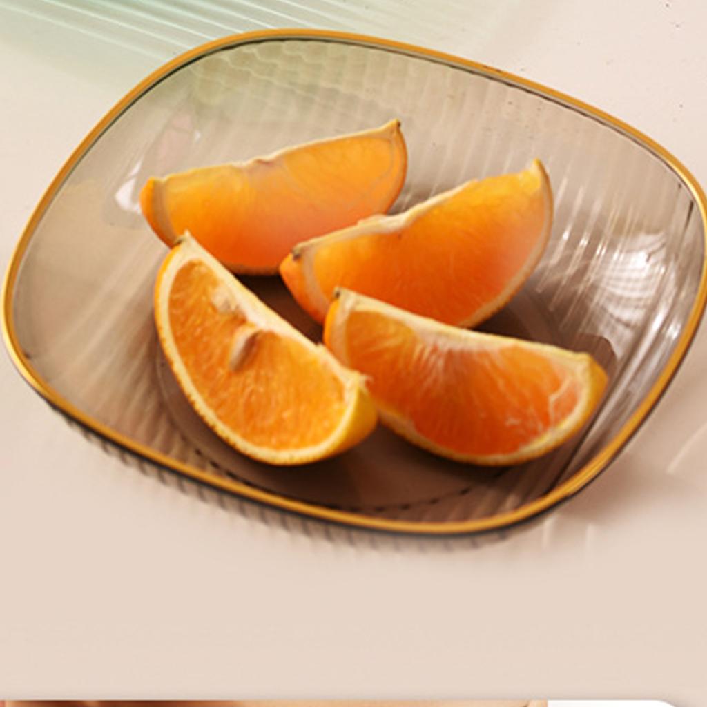 Appetizer Plates Transparent Safe And Transparent Home Dinner Plates For Kids Reusable Smooth Snack Dish For Salads Fruit Chips