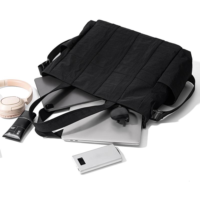 Women's Shoulder Bag Men's Crossbody Bag Solid Color Shopping Bag Large Capacity Travel Bag