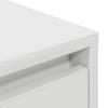TV Stand with LED Lights White 160.5x41x50 Cm