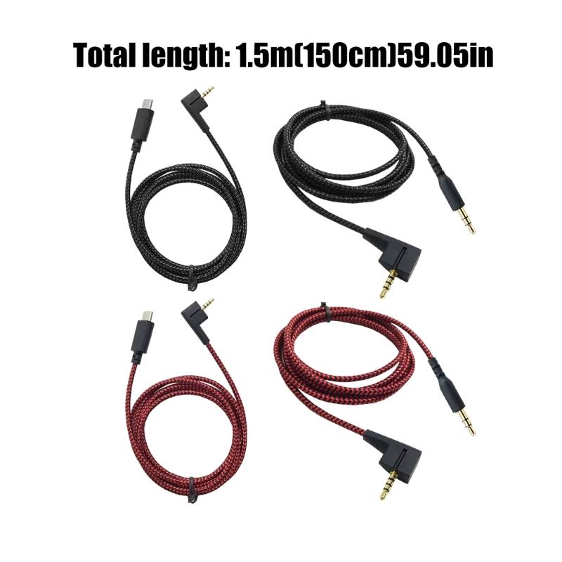 3.5mm/Type c Sound Cable for HD438/439/451/471i HD461Gi Headphones Cord Durability PVC Coating For High Fidelitys Sound