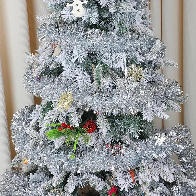 30M Colorful Christmas Ribbon Garland Xmas Tree Wrapping Tinsel Ribbons Diy Bar Wedding New Year Party Ribbon Decorations