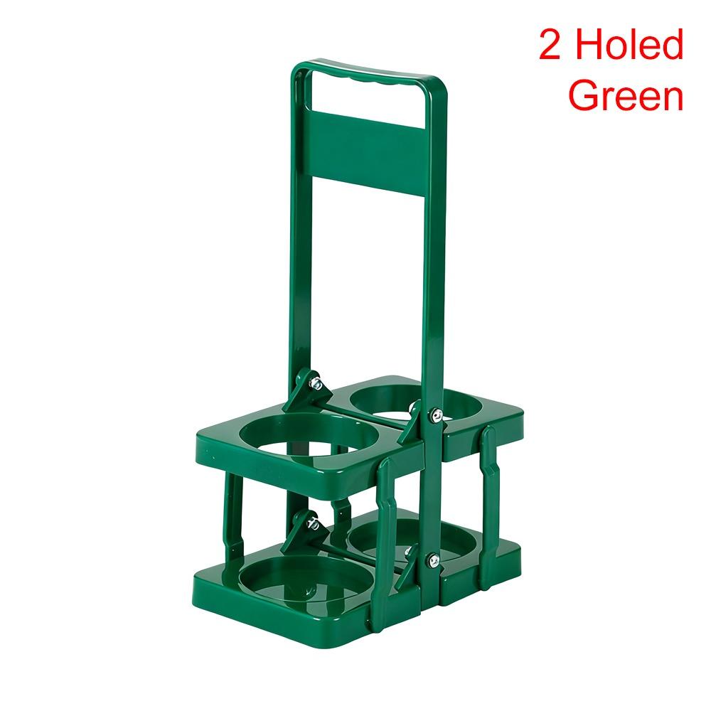 1Pcs New Basket Cup Organizer Beer Rack Bar Beverage Display Foldable Beer Bottle Carrier Reusable 2 Holes Drink Holder