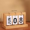 1PC Wooden Flip Calendar Desk Calendar Home Decoration Living Room Porch Office Desktop Wine Cabinet Decoration