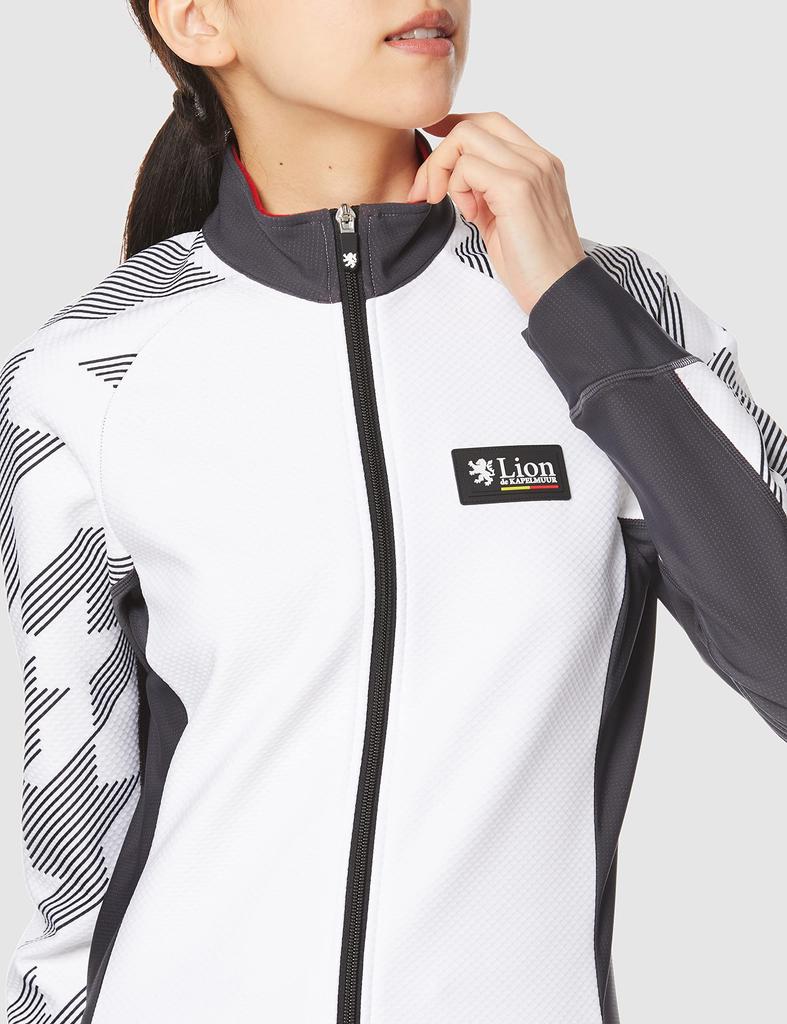 Lion De Capelmuur Competition Jacket EVO4 Oblique Size for Cycling Women's White, 36, Fall/Winter (5°C-15°C)