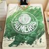 Palmeiras FC Pattern Flannel Blanket, High Quality Comfortable for All Seasons, Home Decor, Warmth and Comfort, Perfect for Gifts.
