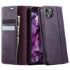 For iPhone 15 Plus Case CASEME 033 Series RFID Blocking Wallet Stand Calf Texture Leather Phone Cover