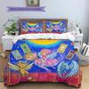 Cardcaptor Sakura Pattern Bedding Quilt Set Quilt Cover Pillowcase Home Decoration Birthday Gift (1 * duvet cover + 2 * pillowcase, without core)