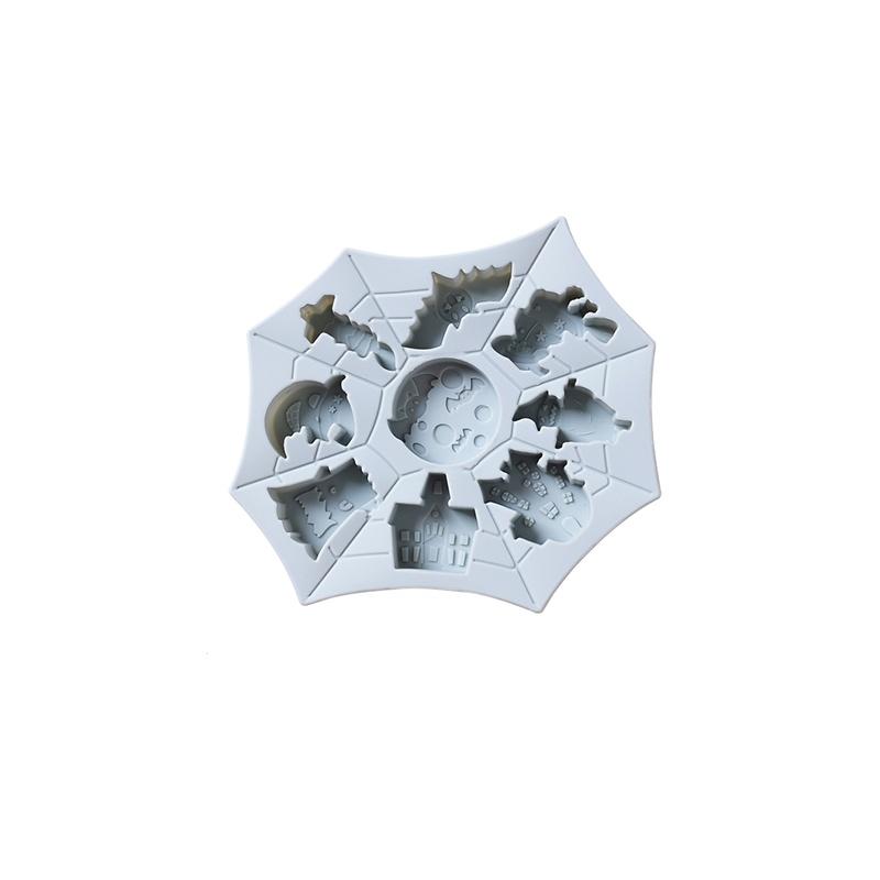 Intricate Halloween Silicone Cake Mold With Leaf And Ghost Designs For Festive Treats