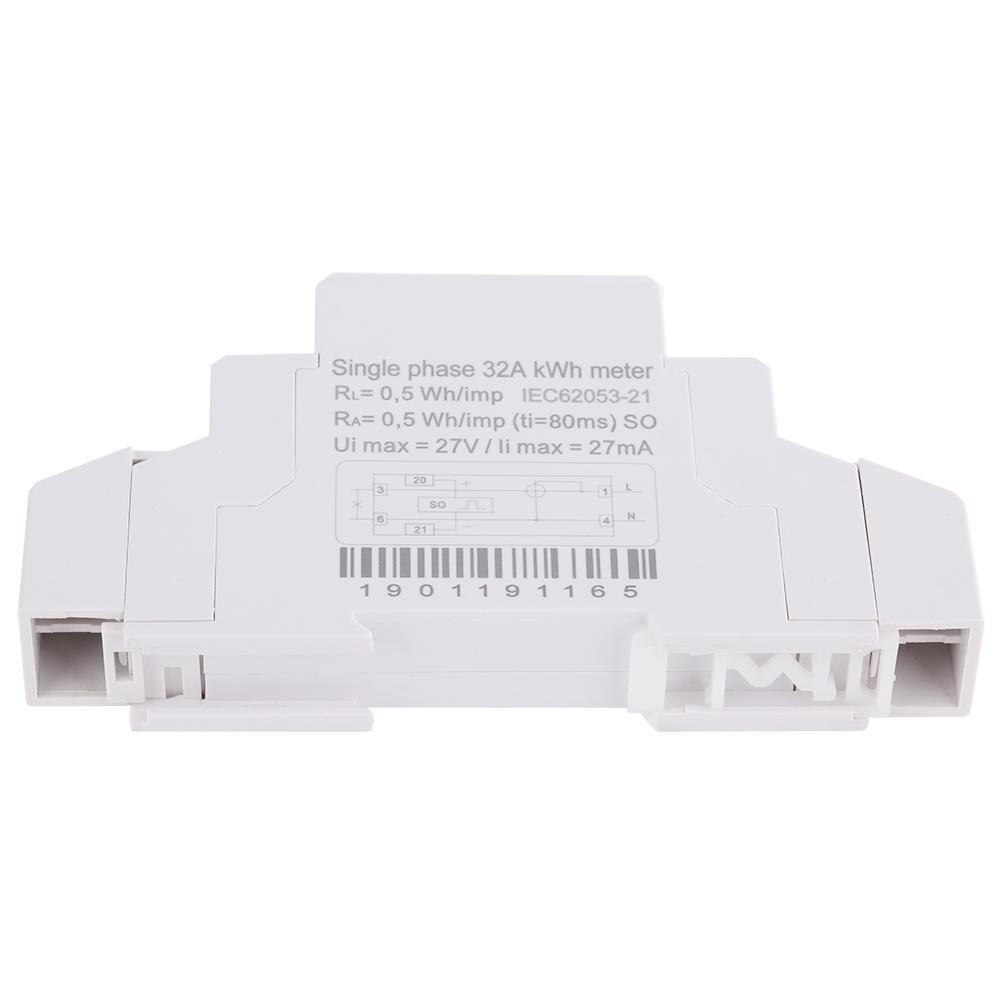 1P LCD Digital Display Single Phase Din Rail Electricity Power Consumption Energy Meter