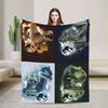 Jurassic Park Flannel Blanket for Dinosaur Lovers  Super Warm Bedding Throws for Kids Couch Chair Bedspread Sofa and Bed Cover