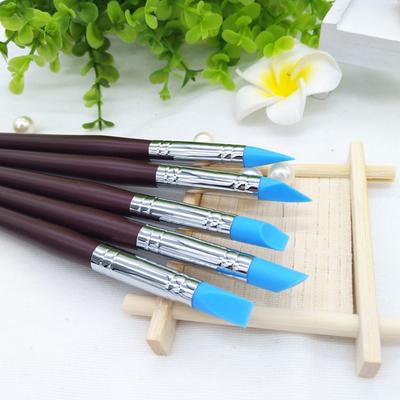 5PCS Herramientas de Arcilla Polimérica para Esculpir Puntas de Goma Pinceles de Silicona Bolígrafo de Arcilla para Cerámica Herramientas para Dar Forma y Tallar para Pintar Arte de Uñas Nuevo