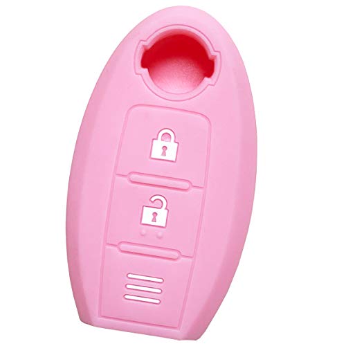 

[IKT] Силиконовый чехол для Nissan Intelligent Key, 2 кнопки, светло-розовый, для Note, Note e-Power, Days, Cube, March, Juke, NV350 Caravan, Wingroad,