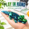Flexible Body Reptile Toy 3D Printed Articulated Crocodile Toy, Figure, Animal Fidget for Portable Decompression Gadget Stress Relief, Movable Joints