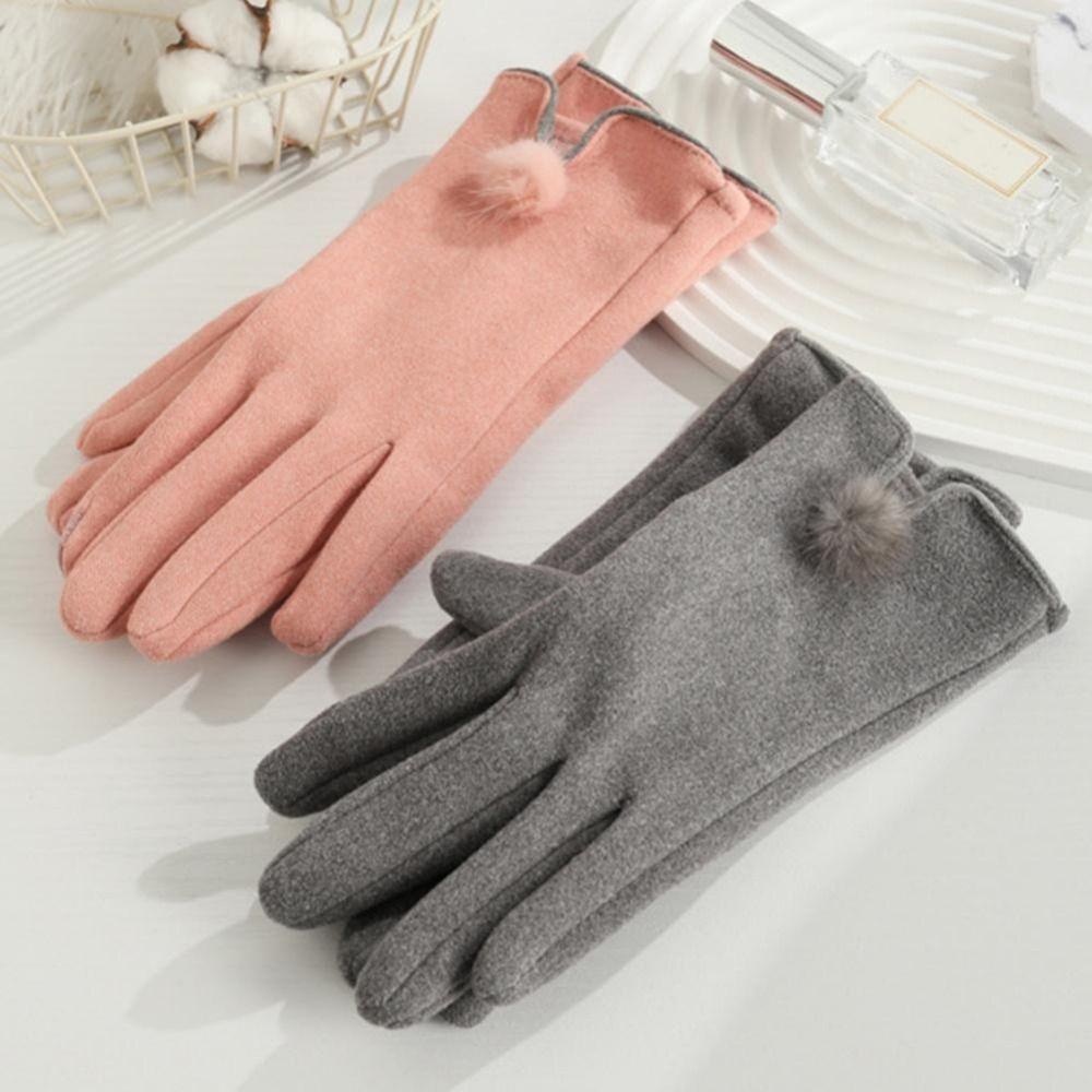 

Winter Cold Weather Gloves Fashion Thermal Gloves New German Velvet Gloves фіолетовий