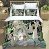 Anime Genshin Impact Bedding Set Printed Single Comforter Quilt Bed Cover Duvet Cover Pillow Case 3 Pieces Sets Kids Adult Size