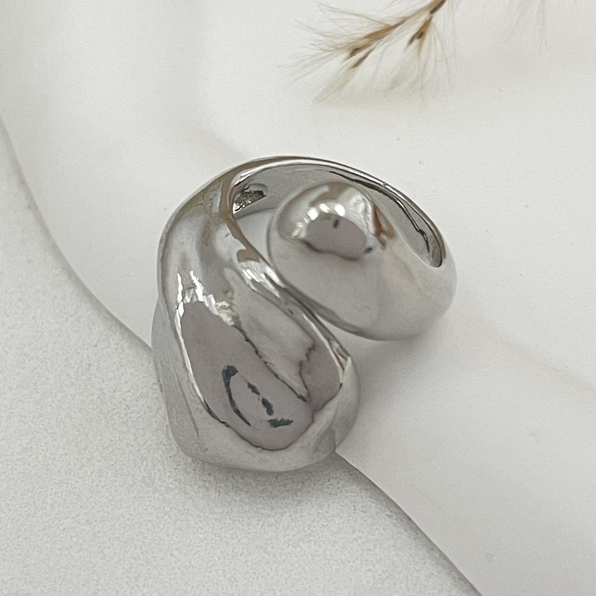 

Кольцо-змея Fashion Sense Irregular Snake Ring Simple Alloy Geometric Rings Set Premium Light Luxury Sense Net Red Ins Style Commuter для женщин