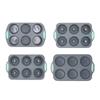 Heat Resistant Silicone Fluted Tube Cake Molds for Oven Microwave Baking Pan with Easy Releases Dishwasher Safe Design