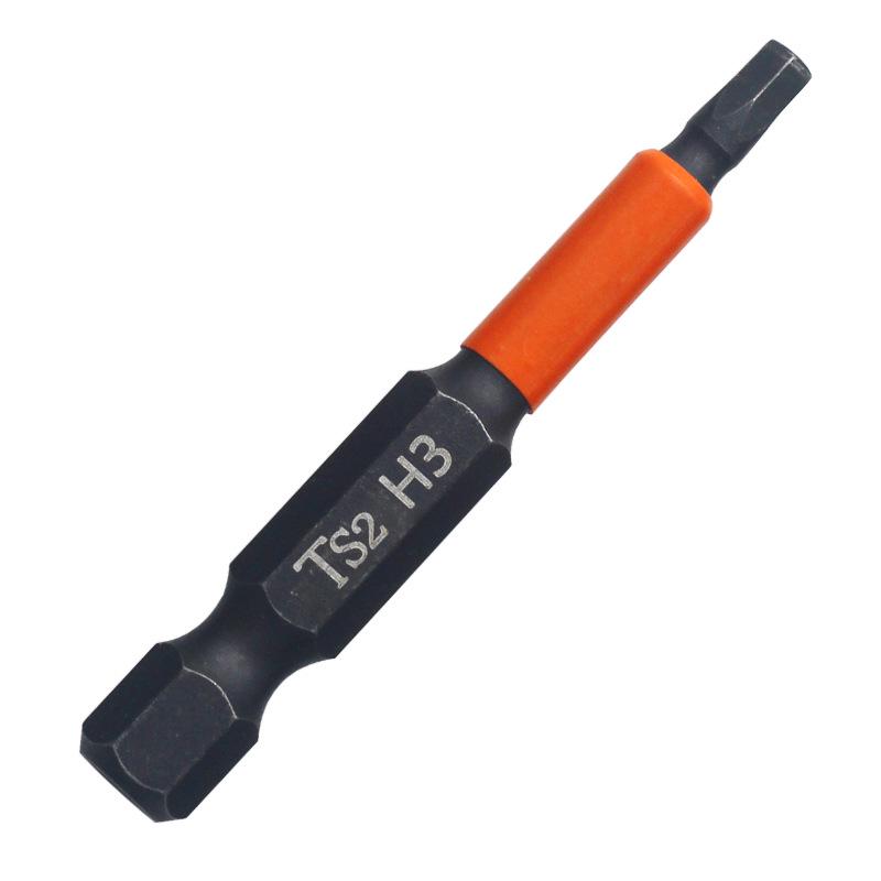 Hexagonal Magnetic Shock-Resistant S2 Screwdriver Bits for Electric and Pneumatic Drills