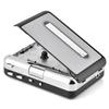 Portable Cassette Player with Tape Player Audio Cassette To MP3 Converter with Capture Audio Music Plug and Play Design for Old Mixtapes Headphones,