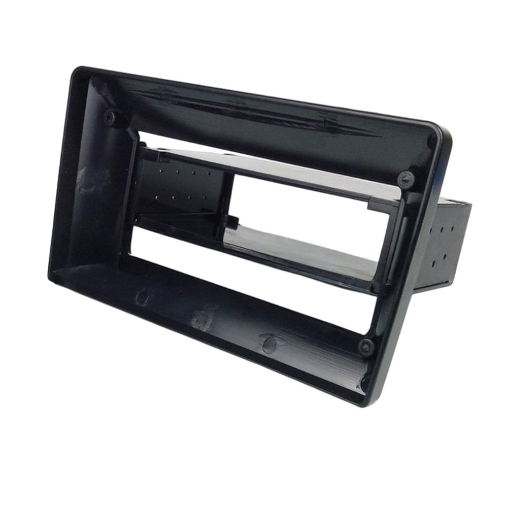 For 1DIN to 9 inch or 10.1 inch Car Audio Mounting Fascia Kit ABS Plastic Frame for Horizontal Head Unit Dashboard Fit