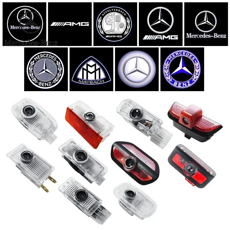 Car Sticker Benz 2026 New For Benz 2pcs Led Car Door Projector Ghost Welcome Light For Mercedes Benz C E S couple W240 W210 Spri