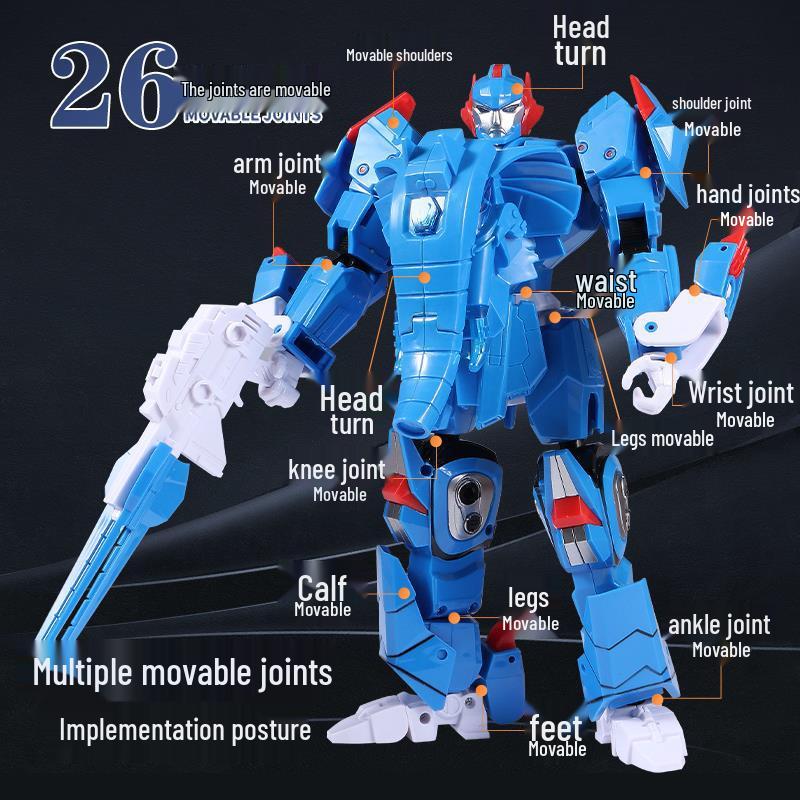 Kirin King Transforming Mecha Car: Large-Scale Educational Robot Toy for Kids