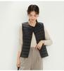 Women's Plus Size Collarless Down Vest - Short, Warm Shoulder Cape Jacket for Middle-aged and Young