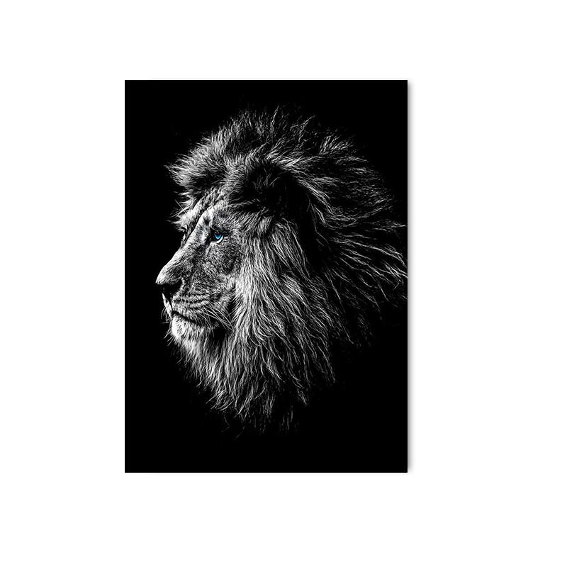 König der Löwen, Tierkunst, Leinwand-Poster und Drucke, moderne Malerei, Wandbilder für Wohnzimmer, Heimdekoration, Cuadros