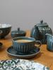 CUP WITH SAUCER FOR COFFEE AND TEA 250ml MOSAIQUE OLIVE LINE