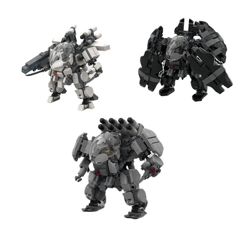 AF-03 War Machine Mecha Roboter Bausatz Bauspielzeug Set MOC Bausatz Kinder Geburtstagsgeschenk
