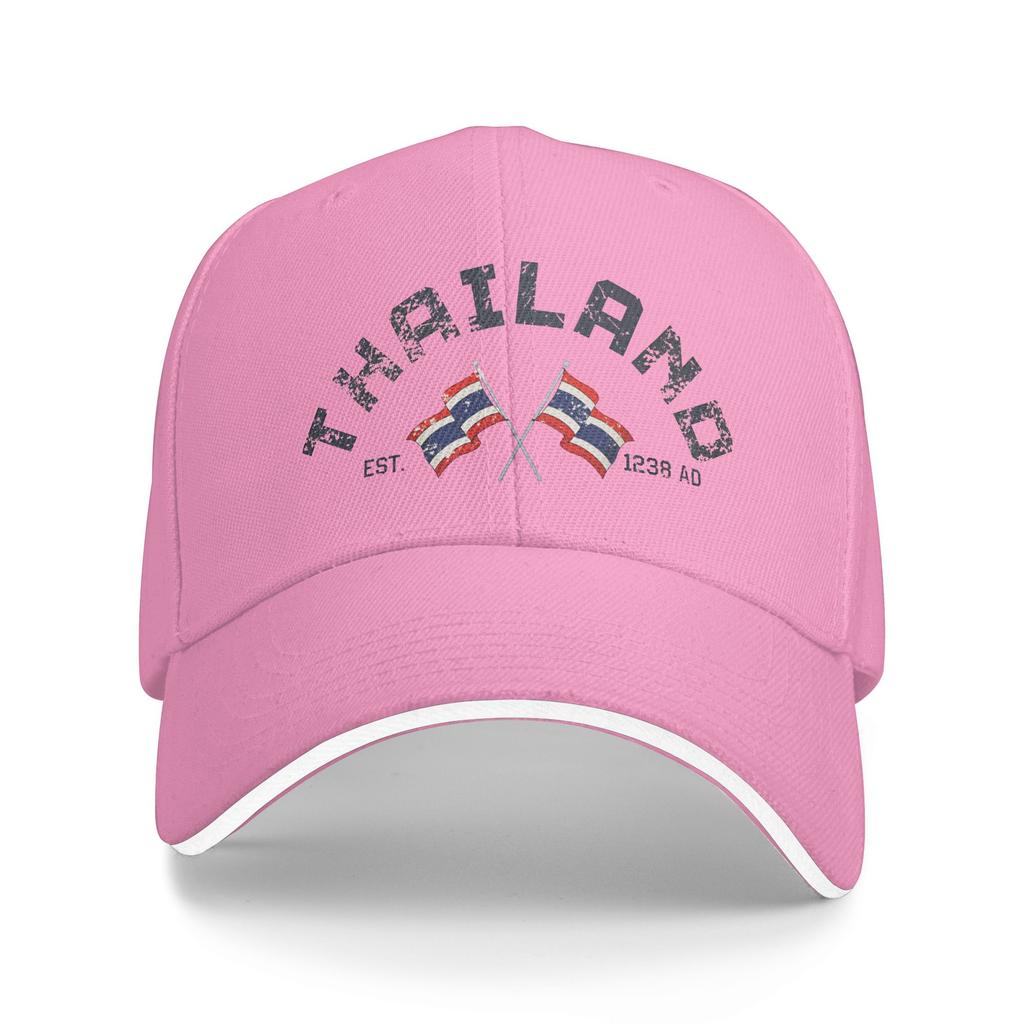 Thailand EST.1949 Krung Thep Maha Nakhon Capital Sun Baseball Cap Summer Unisex-Teens Trucker Hat Hunting Camping Baseball Caps