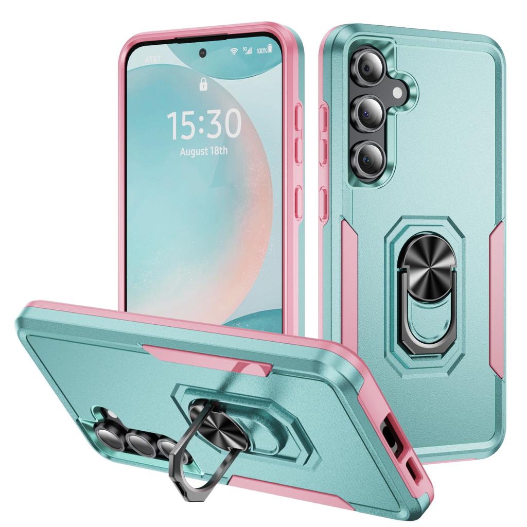 Applicable to Samsung S26Ultra Pioneer Ring A56 mobile phone case Samsung A16 contrasting color S24FE anti-drop
