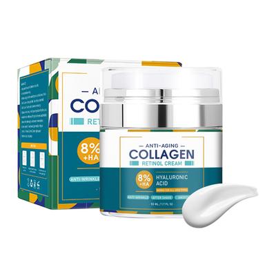 Yingqible Mens Retinol Cream for Face, Cream Moisturizer, 50ml, Collagen with Hyaluronic Acid - Day & Night - Skin Tightening