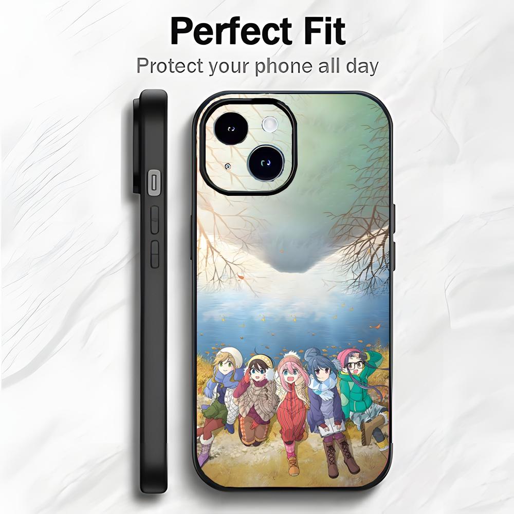 Calm Healing Japanese Anime Y-Yurucamp Phone Case Phone Case Soft Packaging Lightweight For iPhone17 16 15 14 13ProMax