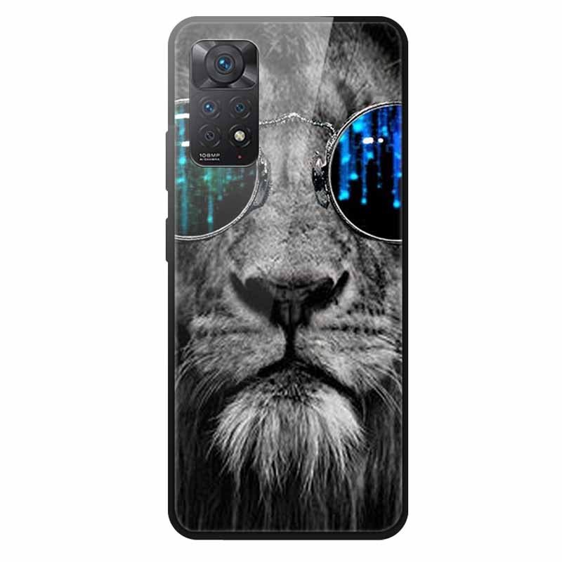Tempered Glass Case For Xiaomi Redmi Note 12 Pro 4G Case Hard Glass Back Cover For Redmi Note 12 Pro 4G Phone Case Soft Bumper