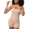 Compression Strapless Shortie Bodysuit for Women Tummy Control Shapewear Seamless Body Shaper with Removable Straps Slimming Fitness
