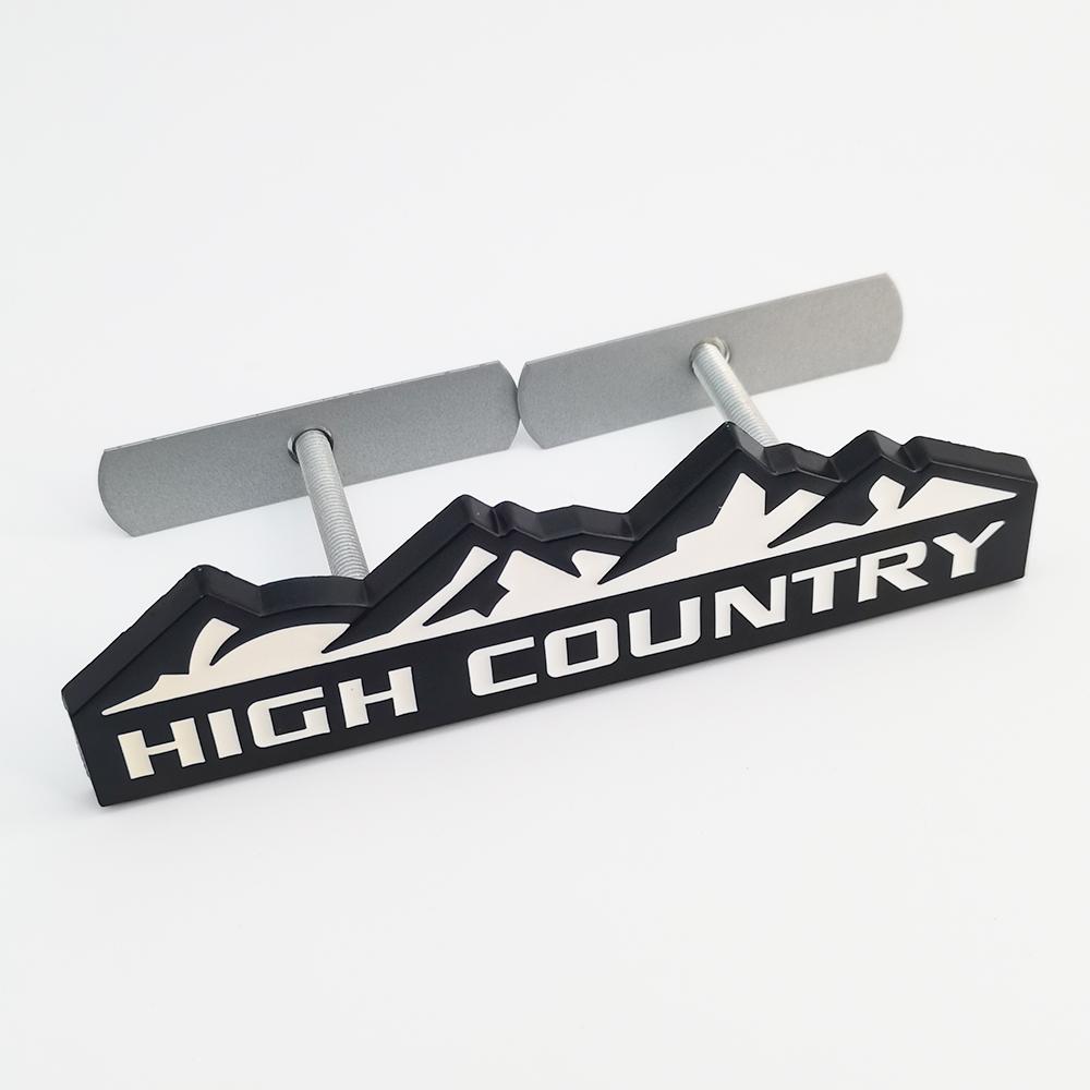 3D Metal HIGH COUNTRY Emblem Badge Alloy Decoration Grille Sticker Car Rear Trunk Fender Side Decal for Chevrolet Accessories